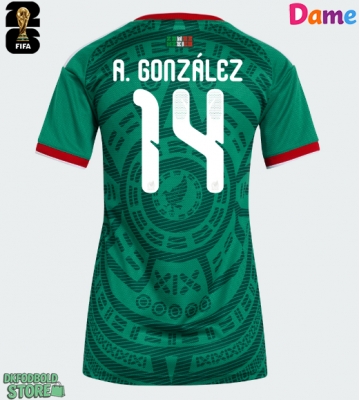 Mexico Armando Gonzalez #14 Replika Hjemmebanetrøje Dame VM 2026 Kortærmet